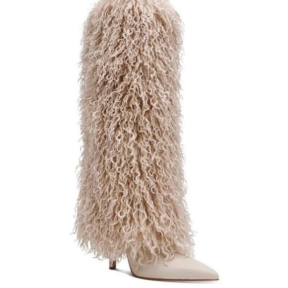 Steve Madden ICON Fur Heeled Boots - Picture 2 of 2